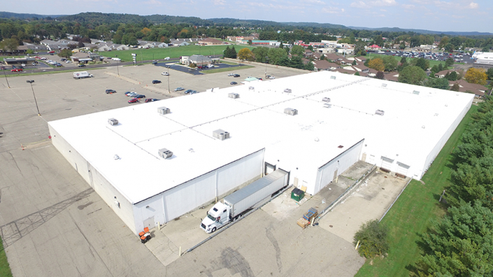 Retail roofing project in Newark, Ohio — Duro-Tuff Overlay