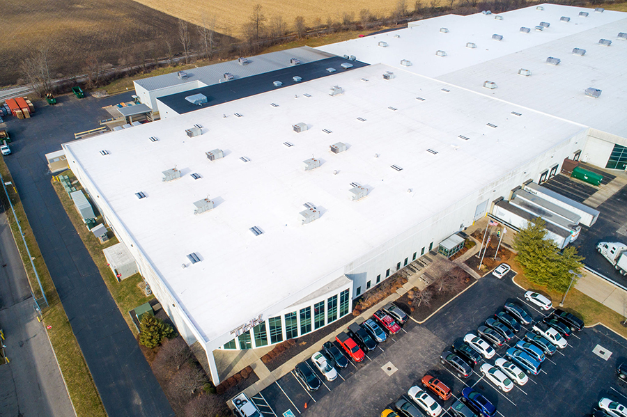 Manufacturing roofing project in Hebron, Ohio — Duro-Tuff Retrofit