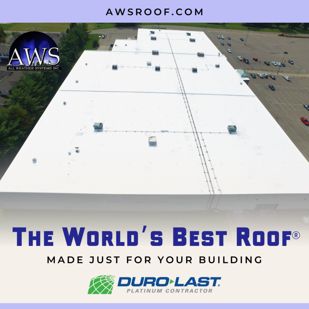 Custom-fabricated Duro-Last roofing membrane installation in Ohio